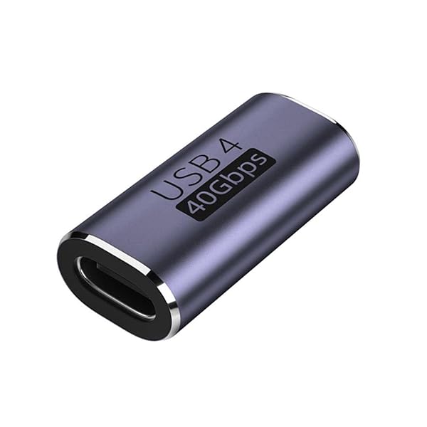 USB C メス - メスアダプター、USB4 Type C 100W 電源データ 8K ビデオ拡張コネクターアダプター