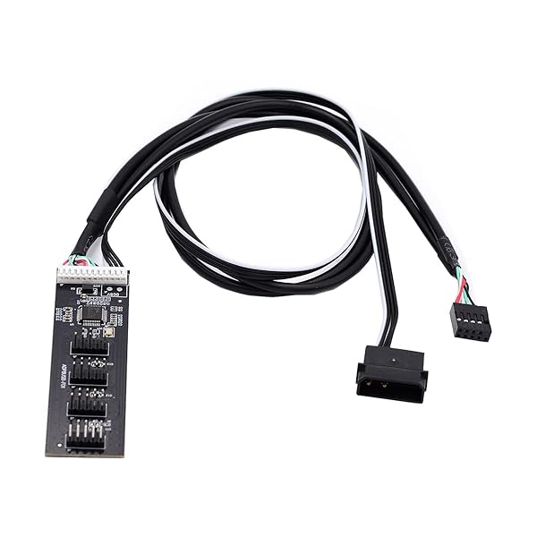 USB 2.0マザーボードケーブル9 pin 10 pin USB 2.0コネクタ1～4マザーコネクタ、IDE電源拡張スプリッタケーブルHUBコネクタアダプタポートMultilier付き