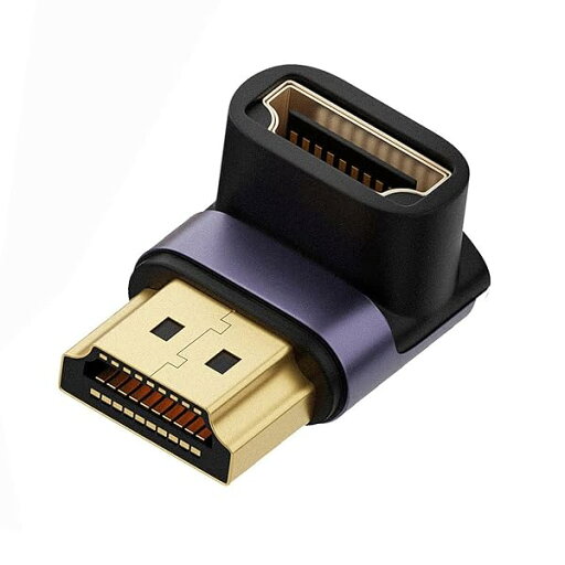 8Kケーブル HDMIオス-HDMI 2.1メス 垂直90度ダウンアングルUHD延長アダプター 8K 60hz HDTV対応 8Kケーブル HDMIオス-HDMI 2.1メス 垂直90度ダウンアングルUHD延長アダプター 8K 60hz HDTV対応