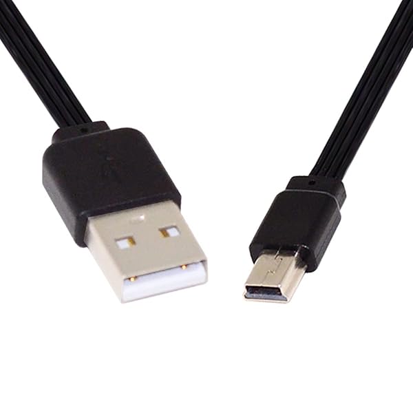 13cm USB 2.0 Type-A オス - ミニ 5ピン USB オス データ フラット スリム FPC ケーブル FPV ディスクフォン用