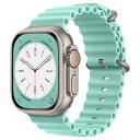 コンパチブル apple watch バンド オーシャンバンド apple watch Ultra バンド 49mm/46mm/45mm/44mm/42mm 41mm/40mm/38mm 軽量 耐食性 強靭 金属製バックル apple watch U