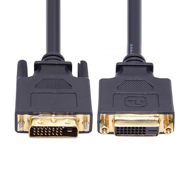 Cable DVI 24+1 オス-メス 延長ケーブル DVI-D デュアルリンク デジタルビデオ モニターグラフィックカード用 50cm, DB-005-0.5M-HX
