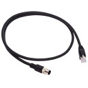 4ピン オス M12 Type-D Dコード RJ45 Cat5eオス ケーブル LAN イーサネットネットワーク 産業用途 IP67パッチコード