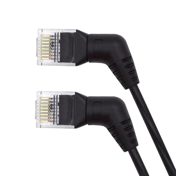 360度角度 CAT6 UTP オス-オス 回転ケーブル RJ45 8P8C 1000Mbps LANイーサネットネットワーク100CM用