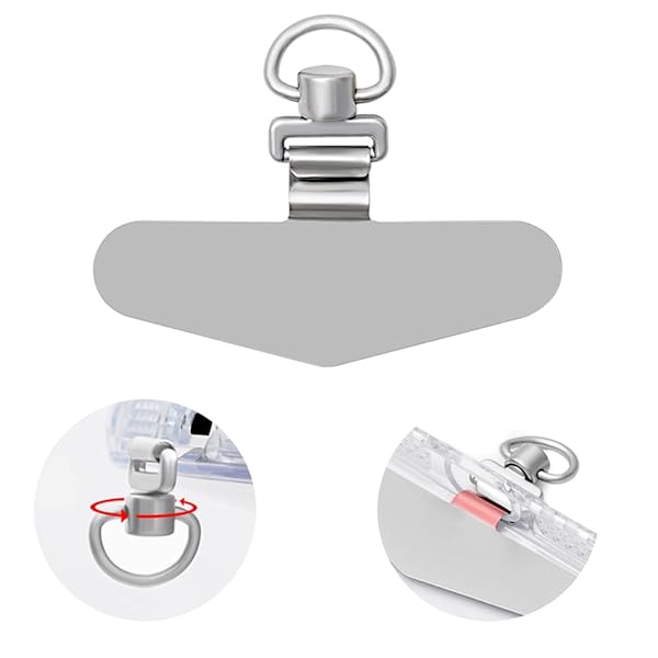 スマホストラップ ストラップホルダー 【極薄0.2mm・360°旋回式・浮きなし湾曲した構造】 金属製タグパッチ ステンレス鋼 メッキ仕上げ スマホショルダー 携帯ストラップホルダー 薄型 丈夫10kgまでの荷重量 スマホケースに挟む 全機種対応 充