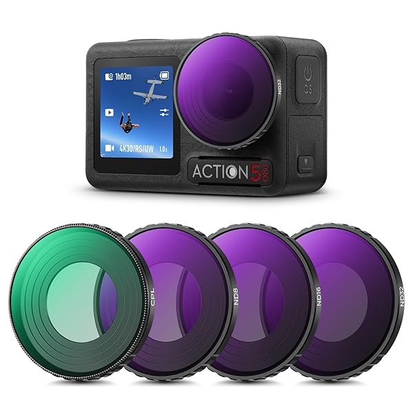 DJI Osmo Action 4/5 PRO ѥե륿å(CPL+ND8+ND16+ND32) NDե륿 ե륿 C...