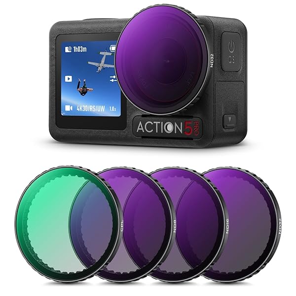 Osmo Action 5Pro/4/3 ѥե륿å(PL+ND8+ND16+ND32) NDե륿 ե륿 CPLե...