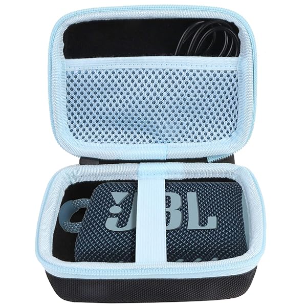 JBL GO4 GO3 Bluetooth ポータブルスピーカー 専用保護収納ケース- (ライトブルー)