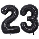 40インチ バルーンアルミ23 / 32 ヘリウム風船 数字バルーン23 / 32黒 0123456789,10-19,20-29,30,40,50,60,70,80,90,100 誕生日 カーニバル 飾り付け記念日パーティー装飾黒23 / 32 男