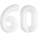 40インチ バルーンアルミ60 ヘリウム風船 数字バルーン60白 0123456789,10-19,20-29,30,40,50,60,70,80,90,100 誕生日 カーニバル 飾り付け記念日パーティー装飾白60 男女兼用 大きい しじヘリウム(3)