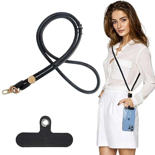 スマホストラップ ショルダーストラップ PUレザー 130cm長さ 8mmの太さ 亜鉛合金の金具 携帯ストラップ 斜め掛け 掛けストラップ 全機種対応 スマホ紛...
