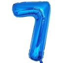 32インチ バルーンアルミ7 ヘリウム風船 数字バルーン7青い 0123456789 誕生日 カーニバル 飾り付け記念日パーティー装飾青い7 男女兼用 大きい しじヘリウム