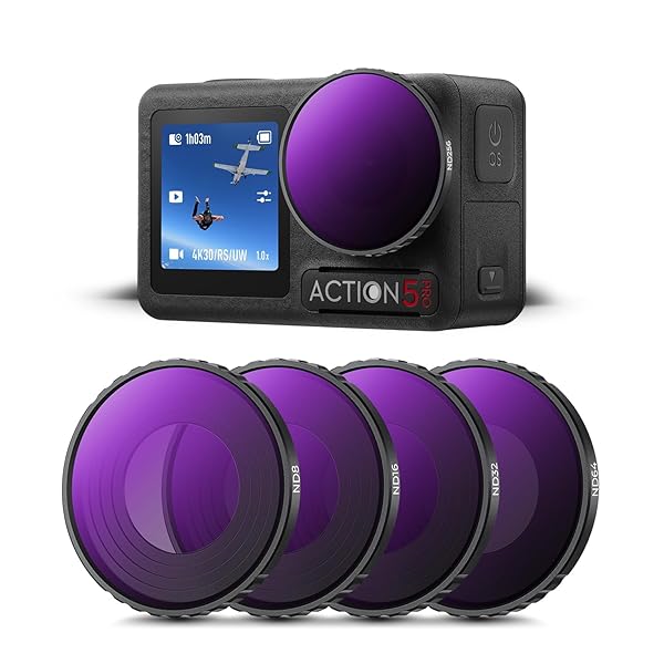DJI Osmo Action 4/5 PRO NDե륿å (ND8+ND16+ND32+ND64) ե륿 󥺥ե...