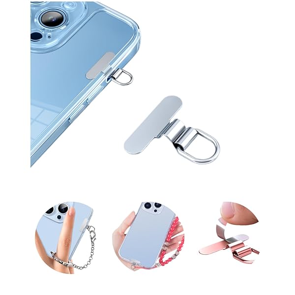 スマホ ストラップホルダー【ミニタイプ・マナー穴きに装着・傷防止フィルム付き】ショルスマホダー ス..