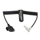 Teradek ARRI 用の Anton Bauer D TAP to 2 pin オス 直角 コイル 電源 ケーブル