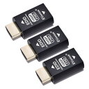 (イヴァンラック) HDMI EDIDエミュレーター パススルー エミュレーターアダプター不要 第3世代 Mac ThunderboltからHDMIスイッチ/エクステンダー/AVレシーバー/ビデオスプリッターに対応 1920×1080@59hz 3パ