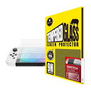 Switch OLED対応 ガラスフィルム スイッチOLEDモデル用 スクリーンプロテクター 指紋防止 自己吸着 貼りしやすい 強靭9H・飛散防止「2枚入り」