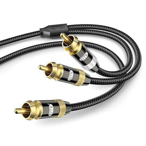 3RCA ケーブル 分岐 サブウーファーケーブル 1オス - 2オス デジタル同軸Y分配ケーブル HDTV、ホームシアター、スピーカー、アンプ、CDプレーヤ、ゲーム機等に適用-ブラック (1m) 3RCA ケーブル 分岐 サブウーファーケーブル 1オス - 2オス デジタル同軸Y分配ケーブル HDTV、ホームシアター、スピーカー、アンプ、CDプレーヤ、ゲーム機等に適用-ブラック (1m)