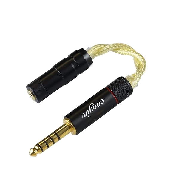 変換ケーブル イヤホンジャック 変換 4.4mm(オス)- 2.5mm(メス) Litz Wire 銀メッキ単結晶銅導体 金メッキ イヤホン・ヘッドホン、アンプ、オーディオプレーヤー等に適用