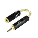 変換ケーブル イヤホンジャック 変換 2.5mm(オス)- 4.4mm(メス) Litz Wire 銀メッキ単結晶銅導体 金メッキ イヤホン・ヘッドホン、アンプ、オーディオプレーヤー等に適用