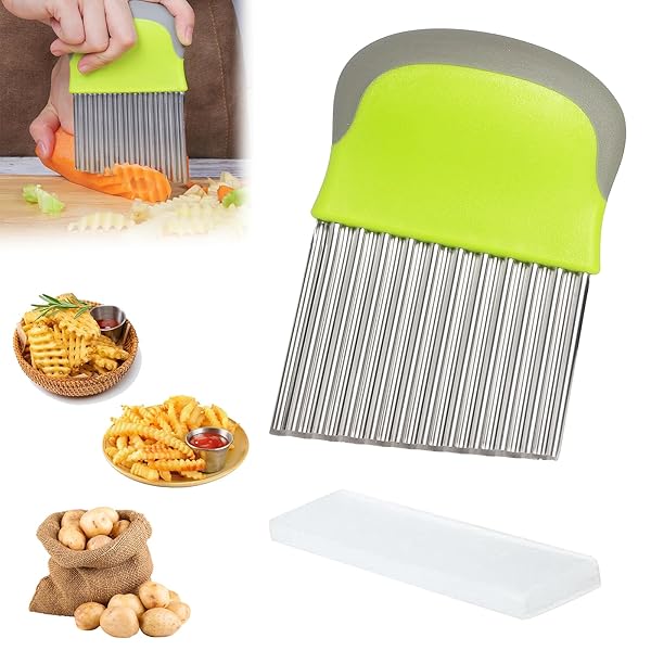 ポテトカッター 波型 じゃがいもカッター クリンクルカッター ニンジン ジャガ芋カッター キッチン用品 ステンレス製 調理器具 多機能 家庭用