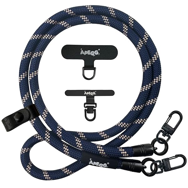 携帯ストラップ スマホショルダーストラップ 首掛け・肩掛けストラップ 長さ120cm 太さ10mm 頑丈な金属..