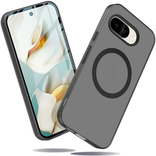 google pixel 9a ケース magsafe対応 半透明 耐衝撃 スマホケース グーグルピクセル9a PC背面TPUバンパー 指紋防止 滑り止め マグネット搭載 ワイヤレス充電 耐久性 黄ばみなし ストラップホール付き 6.3インチ (ブラ google pixel 9a ケース magsafe対応 半透明 耐衝撃 スマホケース グーグルピクセル9a PC背面TPUバンパー 指紋防止 滑り止め マグネット搭載 ワイヤレス充電 耐久性 黄ばみなし ストラップホール付き 6.3インチ (ブラ