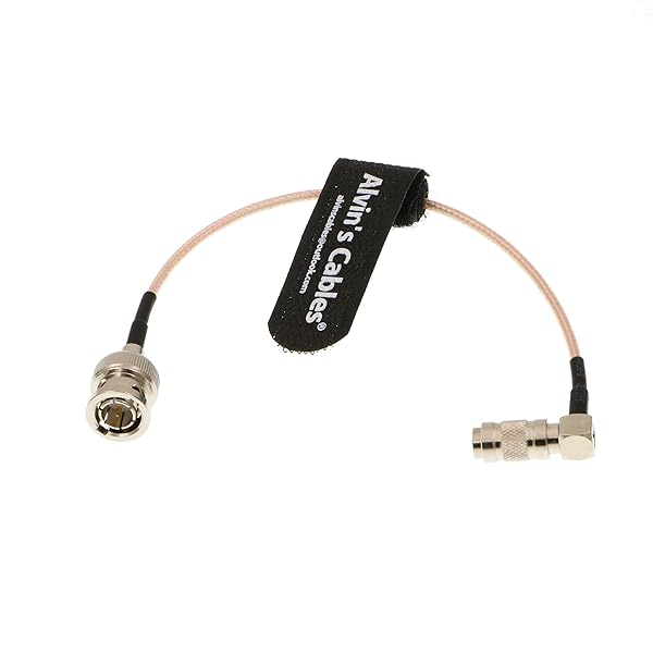 Blackmagic 用の DIN 1.0 2.3 Mini BNC 直角 to BNC Male 75ohm RG179 HD SDI ケーブル