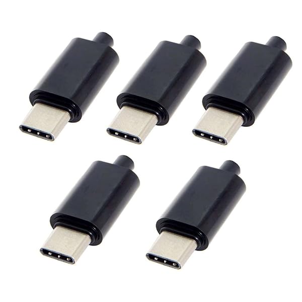 5セットDIY 24ピンUSB 3.1 USB-CオスプラグコネクタSMTタイプ