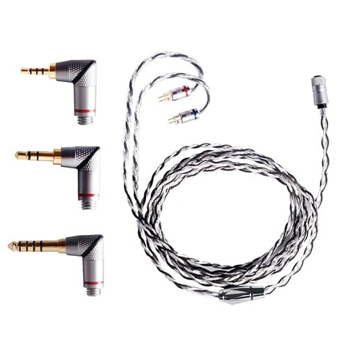2Pin 0.78mm リケーブル 4.4mm 3.5mm 2.5mm 3in1 L型 4芯 6N単結晶銅+4N銀メッキ銅 バランス ユニバーサル イヤホン/ヘッドホン ケーブル CIEM OCC ハイレゾ セット販売 DMP-Z1・R6Pro・SR 2Pin 0.78mm リケーブル 4.4mm 3.5mm 2.5mm 3in1 L型 4芯 6N単結晶銅+4N銀メッキ銅 バランス ユニバーサル イヤホン/ヘッドホン ケーブル CIEM OCC ハイレゾ セット販売 DMP-Z1・R6Pro・SR