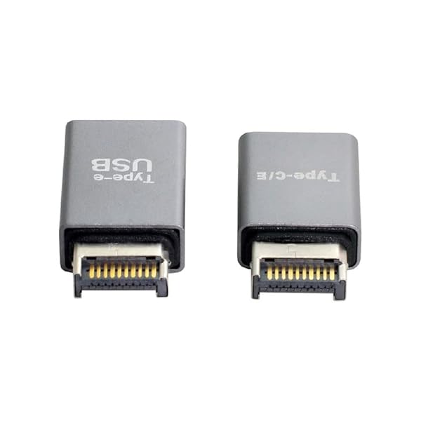USB 3.1 フロントパネルヘッダー オス Type-E to Type-A & Type-C USB-C マザーボード拡張データアダプター 2個