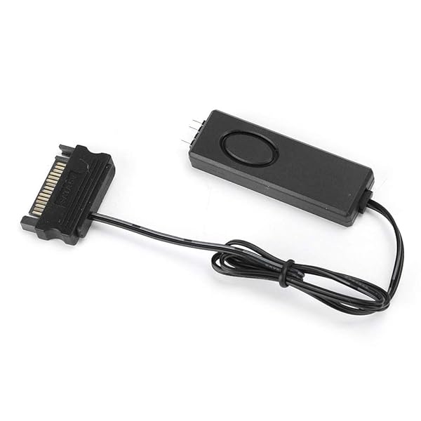 RFリモートコントロール RFリモコン 実用性 耐久性 ARGBコントローラー 手動制御 3ピンARGBピン SATAピンコネクタ 複数 照明効果 5VARGB機器に適用 ファンハウジング ライト 照明パネル 空冷ラジエーター 水冷ラジエーター用 (