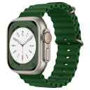 コンパチブル apple watch バンド オーシャンバンド apple watch Ultra バンド 49mm/46mm/45mm/44mm/42mm 41mm/40mm/38mm 軽量 耐食性 強靭 金属製バックル apple watch U