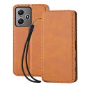 Redmi 12 5G ケース 手帳型 シャオミレッドミー12 5G 手帳型ケース レザーケースカード収納 内蔵マグネット式 ライトブラウン