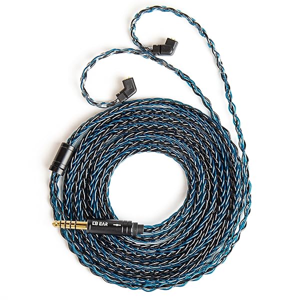 【KBEAR ST12Plus】2pin4.4mm kbearケーブル リケーブル 8本編み込み 高純度 4N 無酸素銅に銀メッキ アルミニウム陽極酸化プロセス ZSN-PRO-X/ZSTX/ZSN/ZS10/ZS10-PRO/EDX/EDXPRO/
