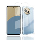 対応 AQUOS sense 9 SH-53E SHG14 用の ガラスフィルム+クリア ケース 透明 ソフト AQUOS sense 9 SH-53E SHG14 用 保護フィルム 1枚【旭硝子素材製】 硬度9H 高透過率 飛散防止 自动吸着 SH