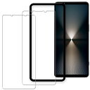 【2枚入り+ガイド枠付き】Xperia 1 VI 第6世代 SO-51E SOG13 XQ-EC44 ガラスフィルム (2枚) 国産硝子素材製 SO-51E強化ガラス SOG13保護 フィルム