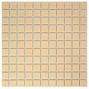 25mm角モザイクタイル【レギュラーカラー】タイルの表面が見えて施工しやすい裏ネット張り ピーチ【NET-25k-02】