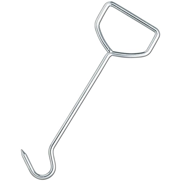 両手で握れる マンホールリフター マンホール フック グレーチング 側溝の蓋持ち上げ 側溝