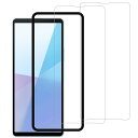 【2枚入り+ガイド枠付き】Xperia 10 VI SOG14 SO-52E ガラスフィルム 国産硝子素材製 全面保護 強化ガラス 保護 フィルム