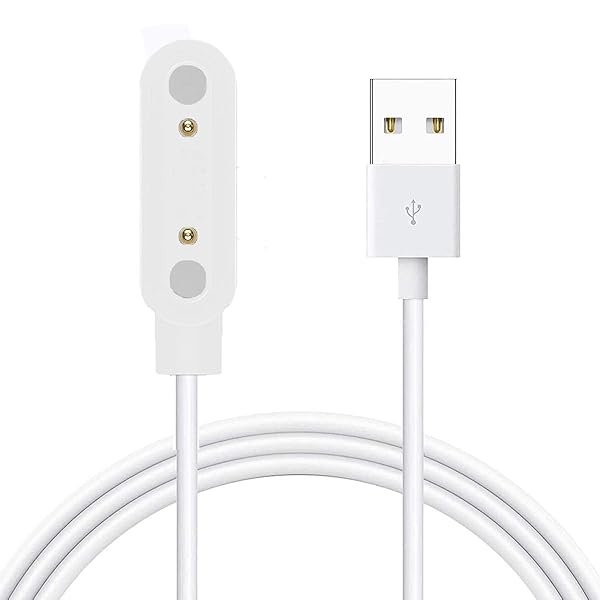for Lanavida スマートウォッチ ケーブル, USB 磁気充電ケーブル 磁気吸着 1メートル 対応 Lanavida K56 Pro 1.39インチ スマートウォッチ/OMMQ スマートウォッチ K56 Pro 1.39インチ (白い)