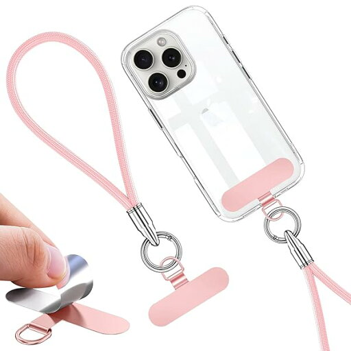 ハンドストラップ スマホストラップ 手首 携帯ストラップ 丸紐 8色 直径10mm 腕掛け 落下防止 紛失防止 同色合金 ストラップホルダー リストストラップ 充電影響なし 全機種対応 ピンク ハンドストラップ スマホストラップ 手首 携帯ストラップ 丸紐 8色 直径10mm 腕掛け 落下防止 紛失防止 同色合金 ストラップホルダー リストストラップ 充電影響なし 全機種対応 ピンク