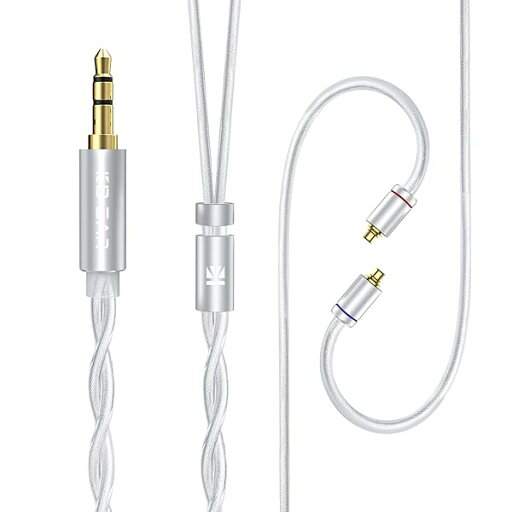 KBEAR Glint リケーブル mmcx3.5mm イヤホン有線リケーブル 単線54芯 合計108芯の高純度コア 5N無酸素銅メッキ銀アップグレードケーブル アルミニウム合金酸化砂銀部品 Litz構造 ケーブル 音質改善 イヤモニ KBEAR Glint リケーブル mmcx3.5mm イヤホン有線リケーブル 単線54芯 合計108芯の高純度コア 5N無酸素銅メッキ銀アップグレードケーブル アルミニウム合金酸化砂銀部品 Litz構造 ケーブル 音質改善 イヤモニ