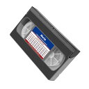 VHS/VCRプレーヤー用ヘッドクリーナー、再利用可能なビデオヘッドクリーナーテープ、ドライテクノロジー、液体不使用