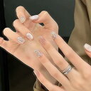 ネイルチップ ミディアム 24枚入り ネイルチップ ショート 人気 和風 かわいい シンプル おしゃれ つけ爪 ショート 春夏 花嫁ネイル 光沢 成人式 入学式 卒業式 結婚式パーティー ネイル チップ秋冬 ツールキット付属(#DAZ09)