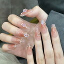 ネイルチップ ミディアム 24枚入り ネイルチップ ショート 人気 和風 かわいい シンプル おしゃれ つけ爪 ショート 春夏 花嫁ネイル 光沢 成人式 入学式 卒業式 結婚式パーティー ネイル チップ秋冬 ツールキット付属(#SCF20)