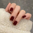 ネイルチップ ミディアム 24枚入り ネイルチップ ショート 人気 和風 かわいい シンプル おしゃれ つけ爪 ショート 春夏 花嫁ネイル 光沢 成人式 入学式 卒業式 結婚式パーティー ネイル チップ秋冬 ツールキット付属(#ZYB-69)