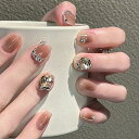 ネイルチップ ミディアム 24枚入り ネイルチップ ショート 人気 和風 かわいい シンプル おしゃれ つけ爪 ショート 春夏 花嫁ネイル 光沢 成人式 入学式 卒業式 結婚式パーティー ネイル チップ秋冬 ツールキット付属(#JDD-99)