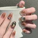ネイルチップ ミディアム 24枚入り ネイルチップ ショート 人気 和風 かわいい シンプル おしゃれ つけ爪 ショート 春夏 花嫁ネイル 光沢 成人式 入学式 卒業式 結婚式パーティー ネイル チップ秋冬 ツールキット付属(#JSS-100)