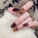 ネイルチップ ミディアム 24枚入り ネイルチップ ショート 人気 和風 かわいい シンプル おしゃれ つけ爪 ショート 春夏 花嫁ネイル 光沢 成人式 入学式 卒業式 結婚式パーティー ネイル チップ秋冬 ツールキット付属(#DQP-108)